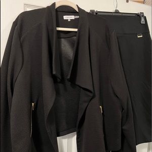 Calvin Klein 3X black suit